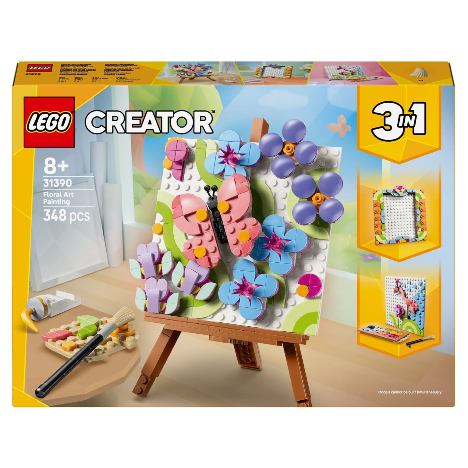 LEGO Creator Quadro de Decoração com Arte Floral para construir e expor