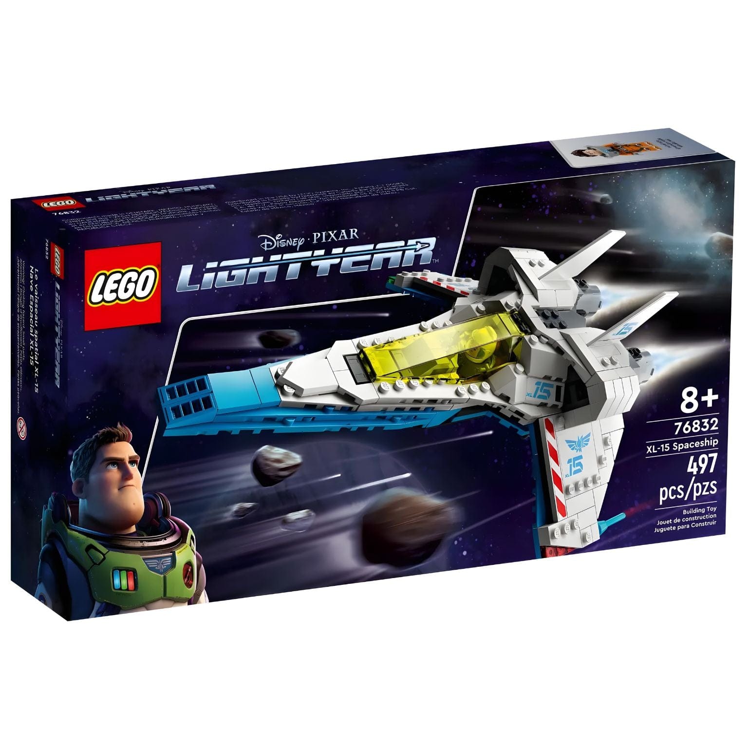 Lego Disney Buzz Lightyear Nave espacial XL-15 com personagens e acessórios de missão espacial