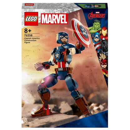 Caixa LEGO Marvel Figura de Construção de Capitão América