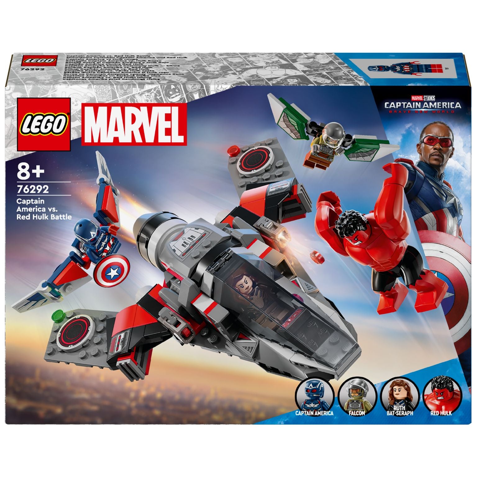 Lego Marvel 76292 Capitão América contra Red Hulk