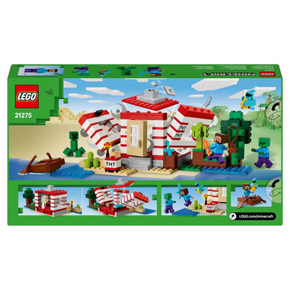 Lego Minecraft A Casa TNT da Selva: verso da caixa