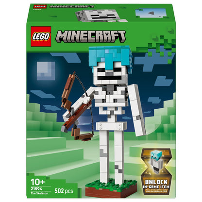 Caixa LEGO Minecraft O Esqueleto com figura grande e arco
