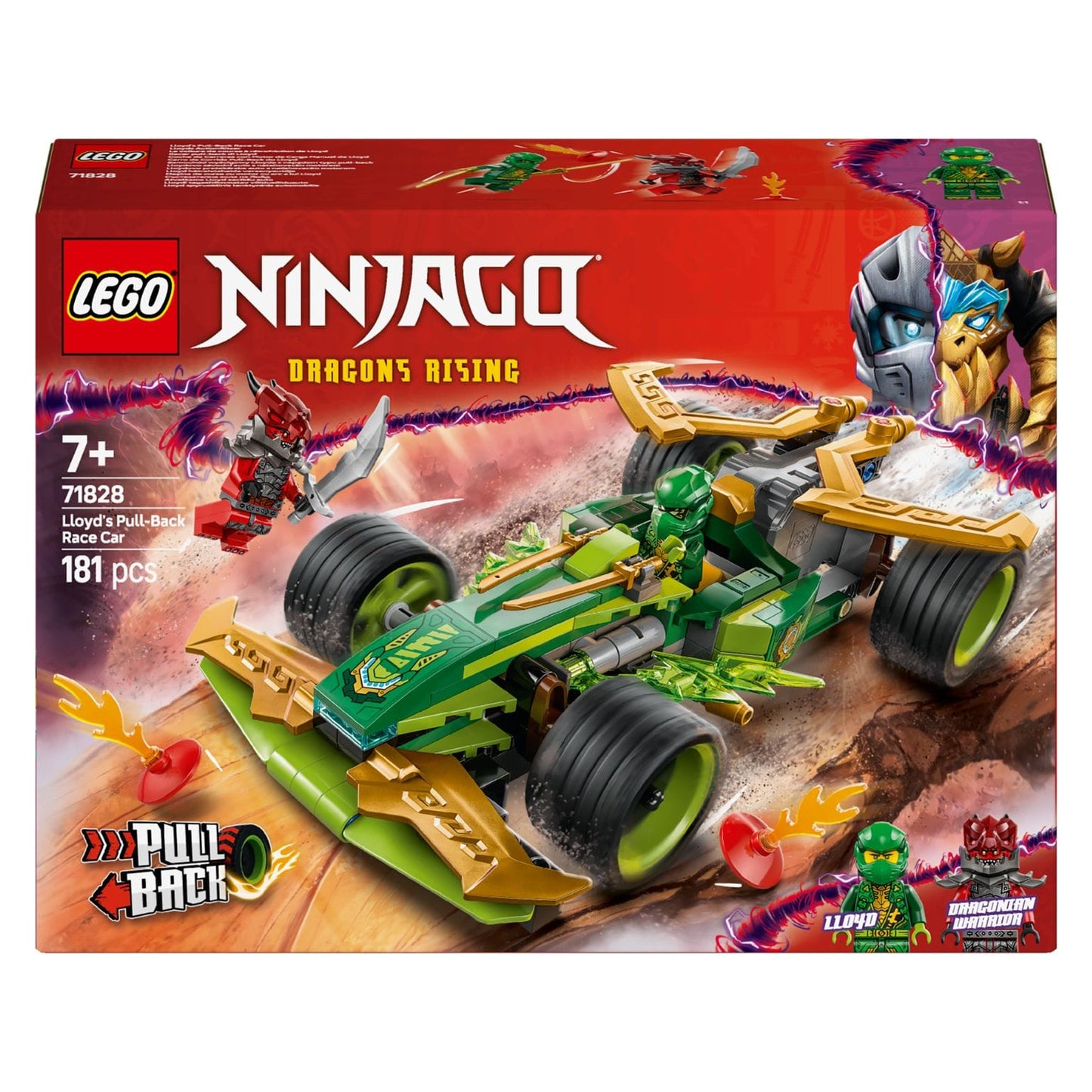 LEGO NINJAGO Carro de Corrida Pull-Back do Lloyd 71828