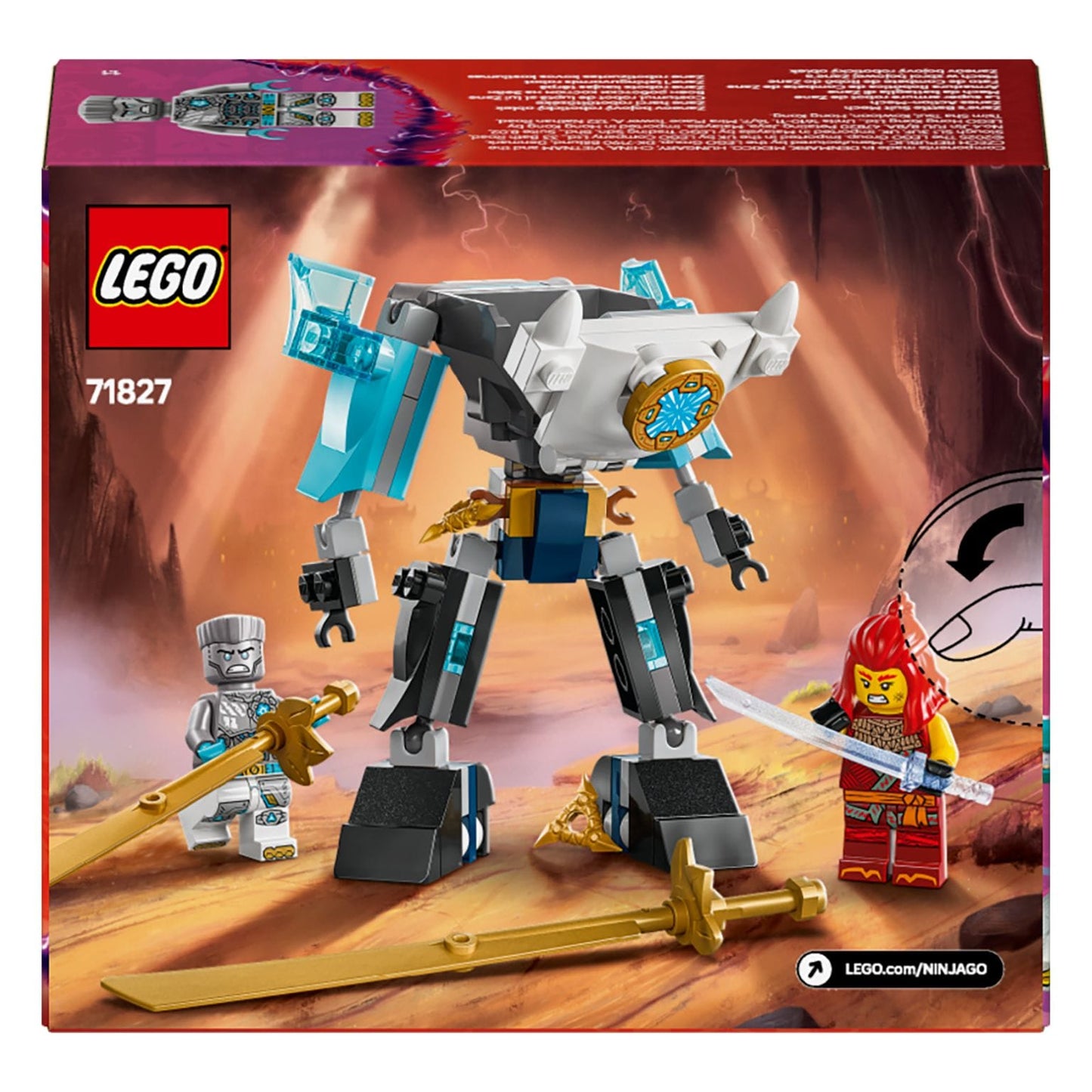 Fato de Combate de Robô do Zane LEGO NINJAGO articulado