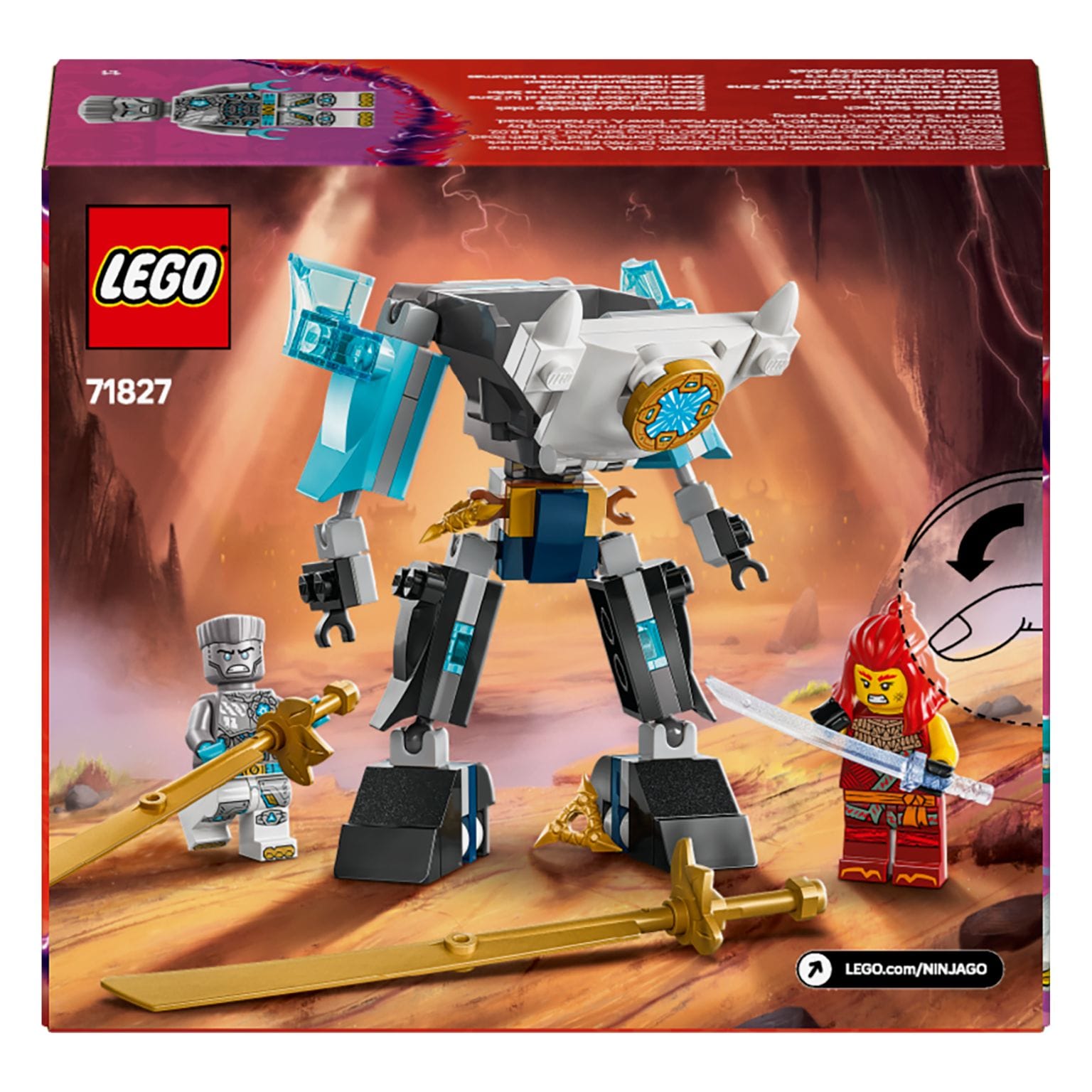 Fato de Combate de Robô do Zane LEGO NINJAGO articulado