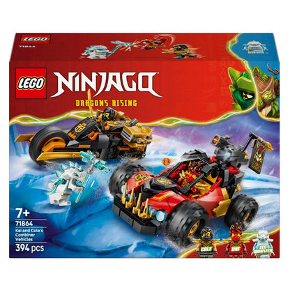 Caixa Lego Ninjago Veículos Combinadores do Kai e do Cole