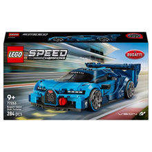 LEGO Speed Champions Bugatti Vision GT azul hiperdesportivo com figura piloto