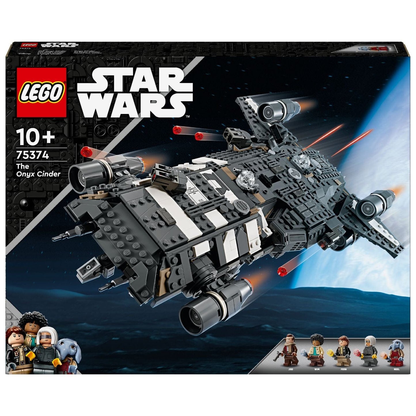 LEGO Star Wars A Onyx Cinder nave espacial com minifiguras em missão