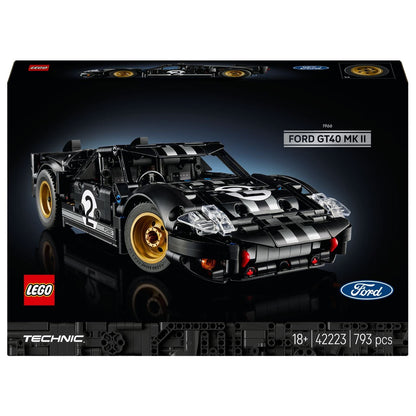 Caixa do Lego Technic Carro de Corrida 1966 Ford GT40 MKII, set 42223