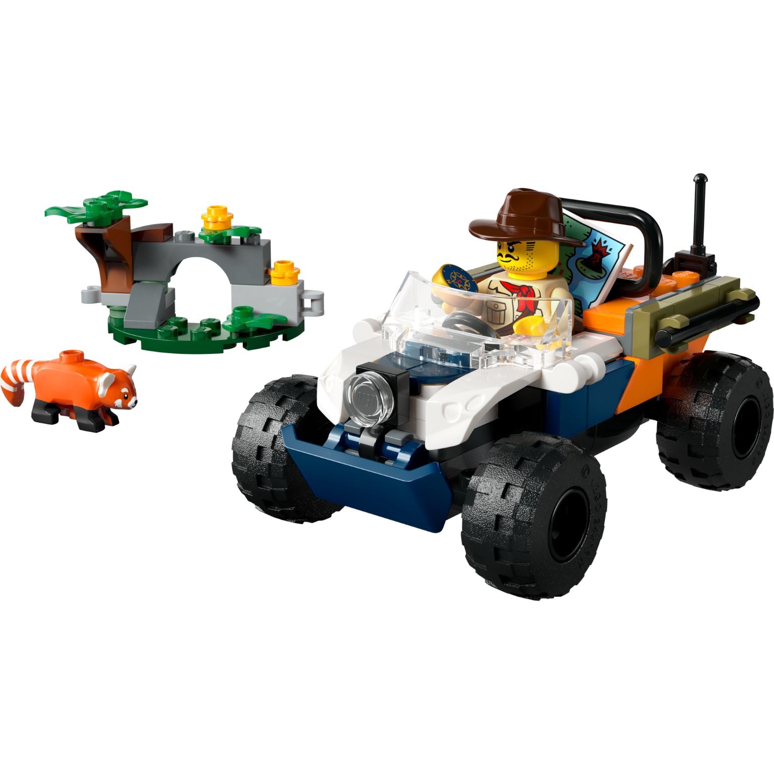 Lego 60424 City - Veículo Todo-o-Terreno Explorador da Selva – Missão do Panda Vermelho 