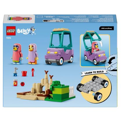 LEGO Bluey com Bingo e Bluey vestidas como avozinhas