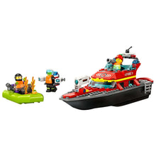 Lego City Barco de Resgate dos Bombeiros com equipa de salvamento no mar