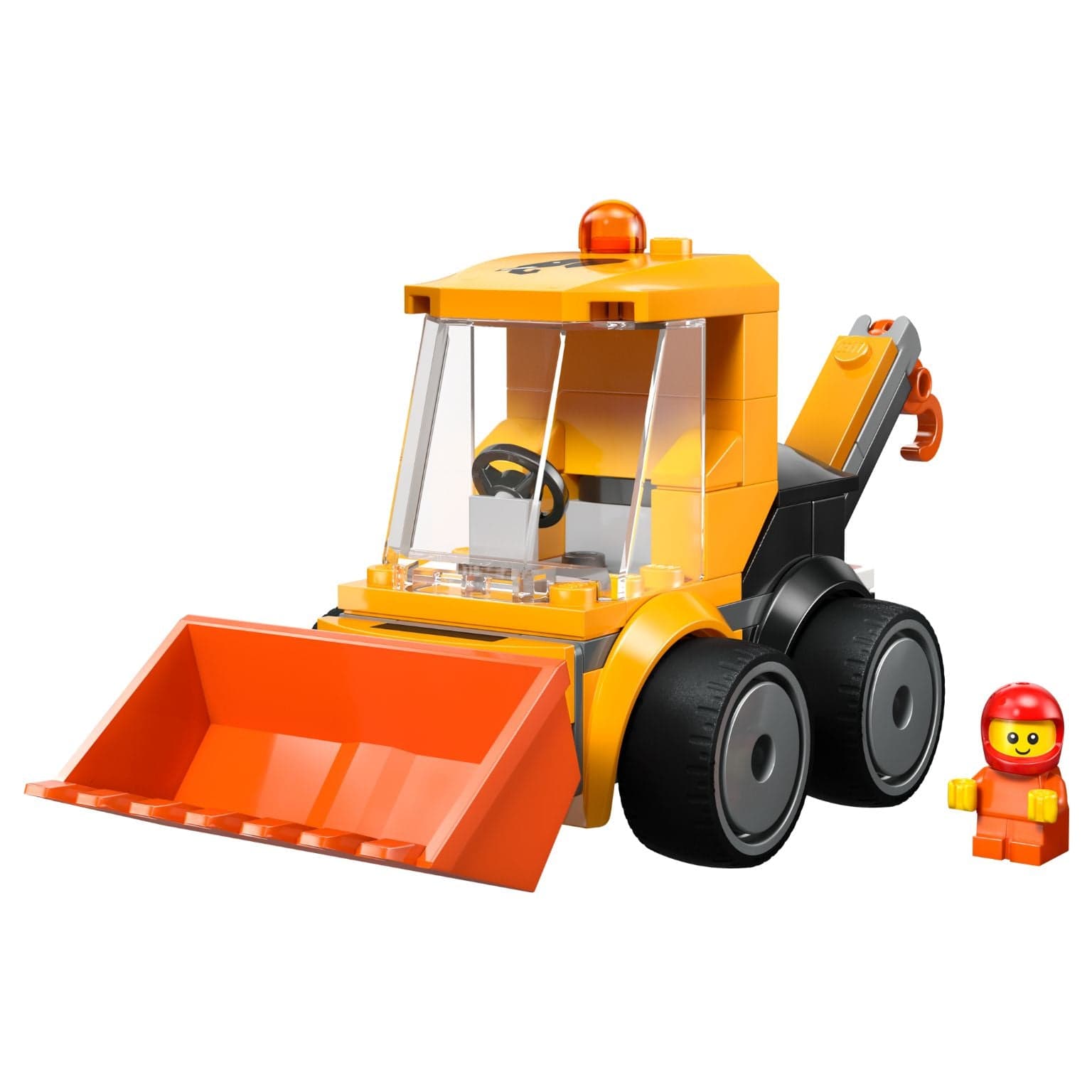 Lego City Carregadora de Construção com pá frontal e figura de condutor