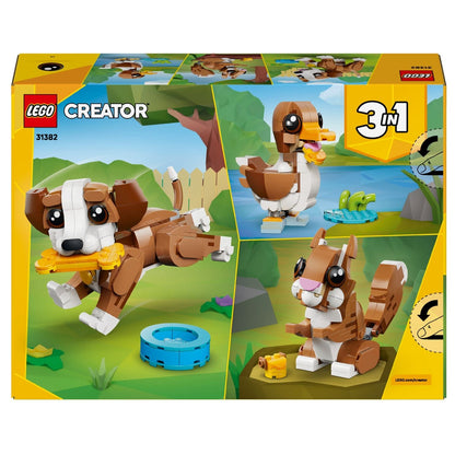 Lego Creator Animais Adoráveis Cachorrinho Brincalhão set 3 em 1 com cãozinho construível
