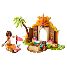 Detalhe do set LEGO Disney Casa da Aldeia e Barco para histórias criativas