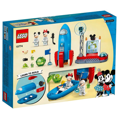 Parte de trás da caixa LEGO Disney 10774 com modelo alternativo