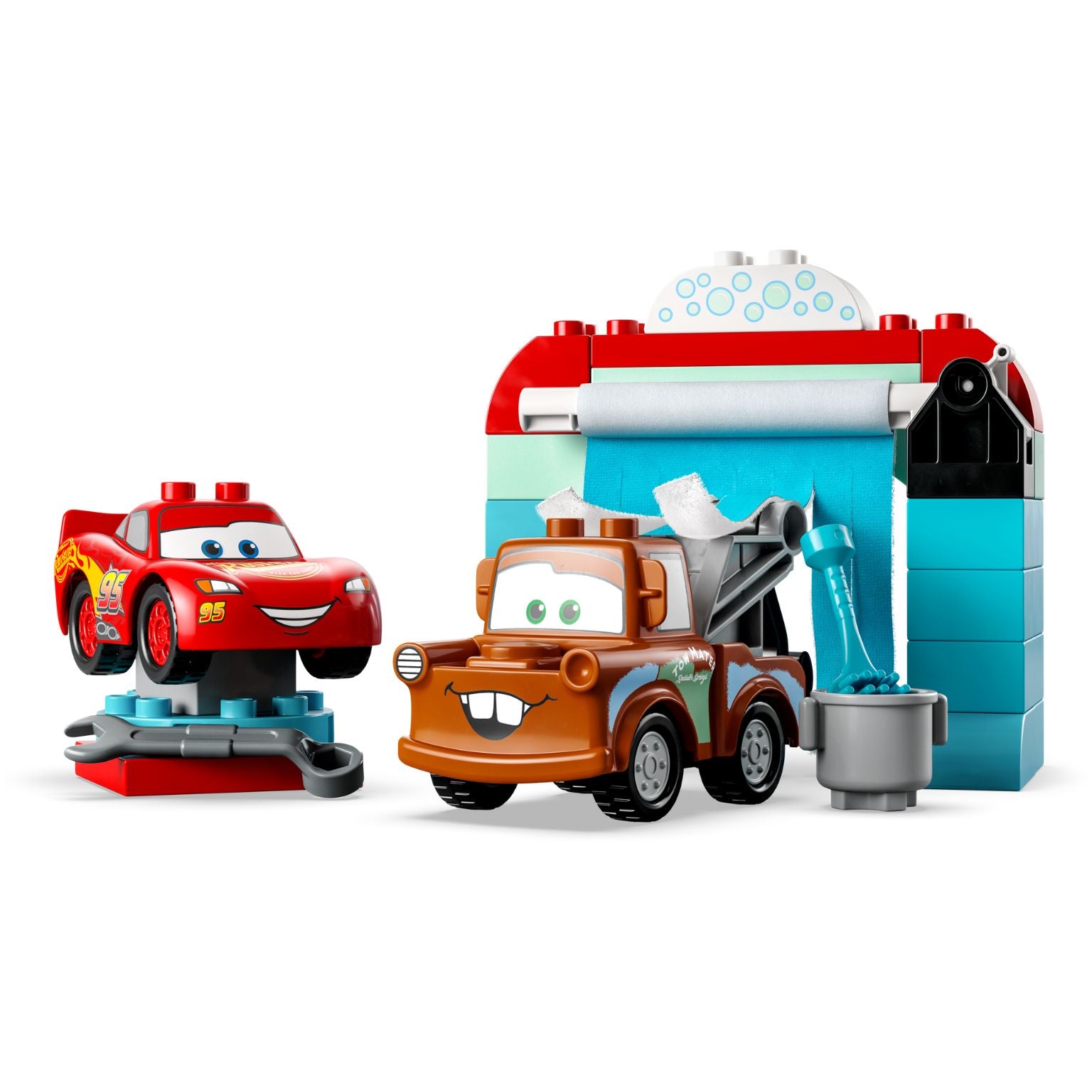 Lego Duplo 10996 - Lavagem Automática de Carros de Faísca McQueen e Mate