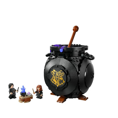 Lego Harry Potter Caldeirão Aula de Poções Secreta com caldeirão que abre e cenário de poções em Hogwarts