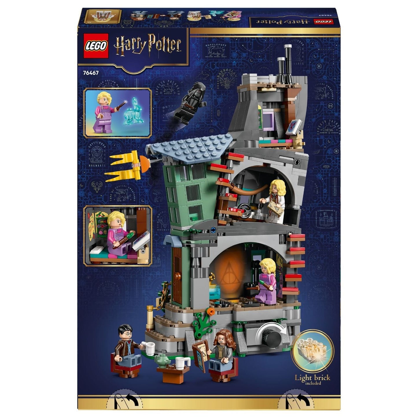 Lego Harry Potter Casa da Luna Lovegood com cenário para brincadeira e personagens
