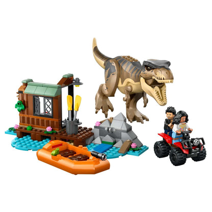 Conjunto LEGO Jurassic World Fuga Pelo Rio do T. rex com vista adicional
