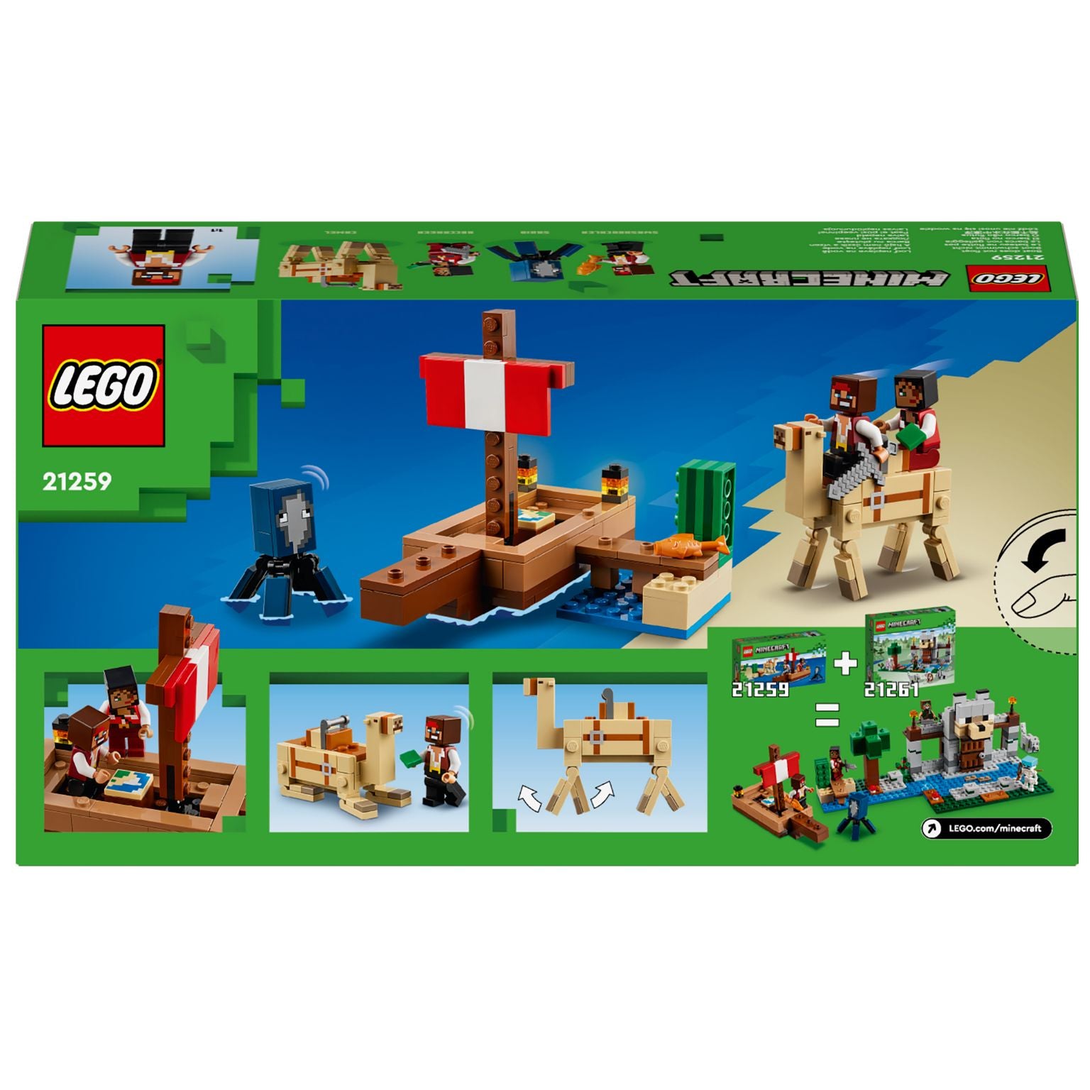Lego Minecraft 21259 - A Viagem do Barco Pirata