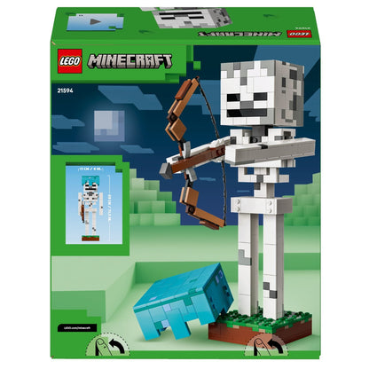 Verso da caixa LEGO Minecraft O Esqueleto com figura articulada