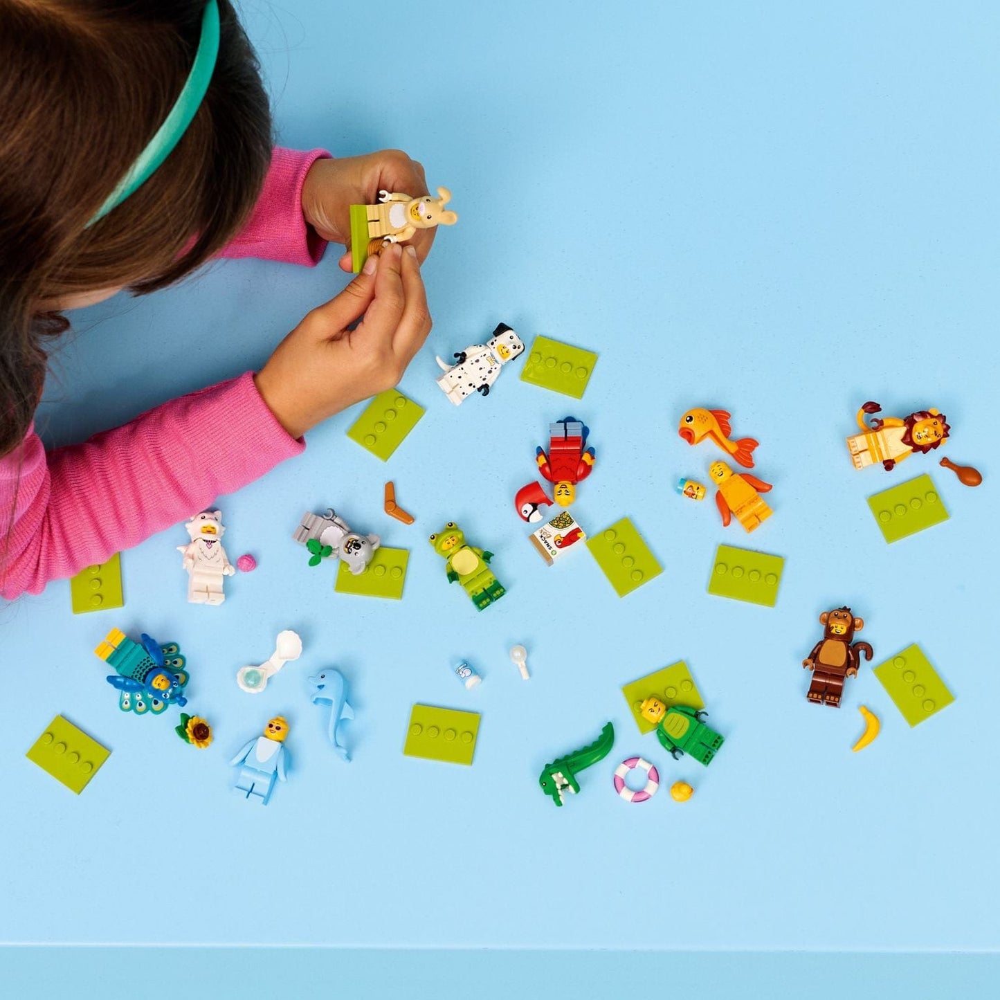 Lego Minifiguras série de animais 28 com personagens em fatos de animais e acessórios divertidos