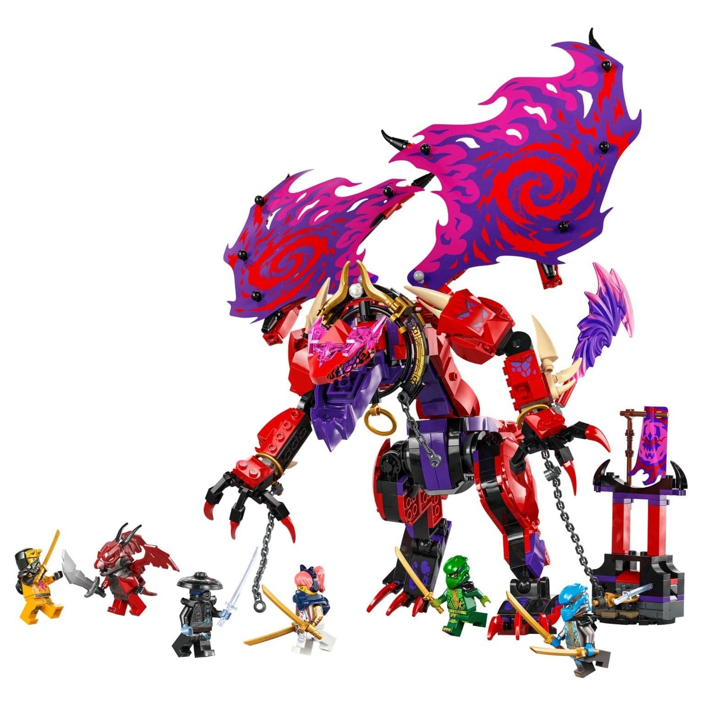 Dragão LEGO Ninjago do Caos com vista adicional