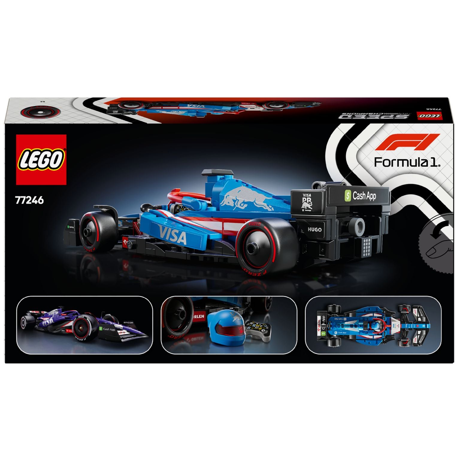 Lego Speed Champions 77246 Carro de Corrida Visa Cash App RB VCARB 01 F1