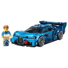 LEGO Speed Champions Bugatti Vision GT azul hiperdesportivo com figura piloto