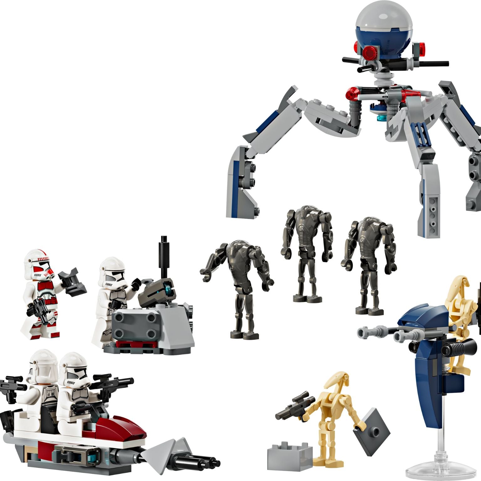 Lego Star Wars 75372 Pacote de Combate Clone Trooper e Battle Droid