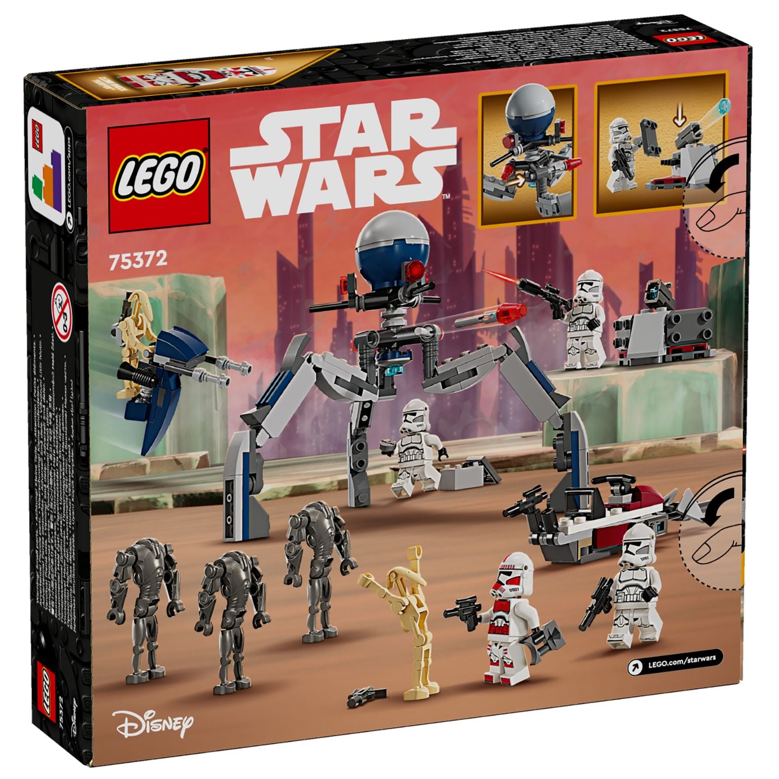 Lego Star Wars 75372 Pacote de Combate Clone Trooper e Battle Droid