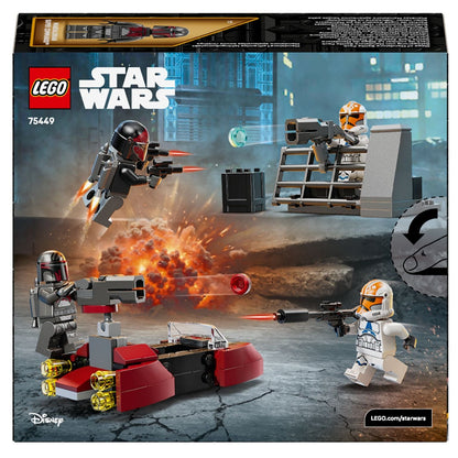 Verso da caixa do Lego Star Wars Pacote de Combate do Cerco de Mandalore