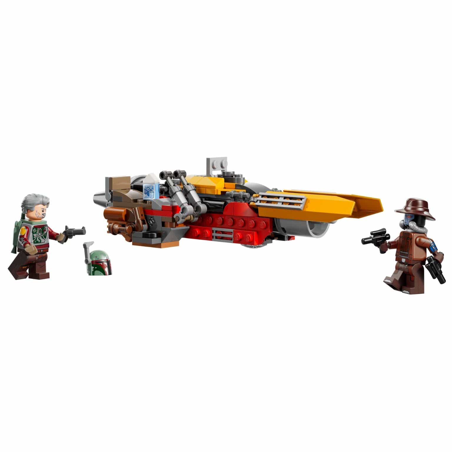 Lego Star Wars Speeder de Cobb Vanth com personagens para aventuras no deserto