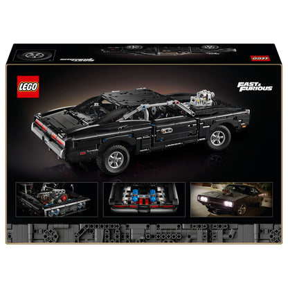 Vista lateral do LEGO Technic Fast and Furious Dodge Charger R/T