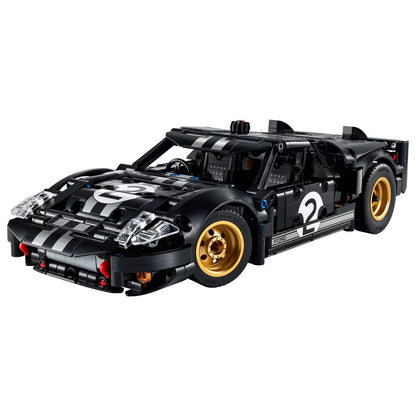 Lego Technic Carro de Corrida 1966 Ford GT40 MKII montado, preto com número 2
