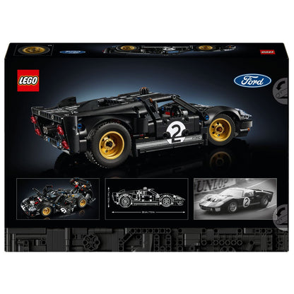 Traseira da caixa do Lego Technic Carro de Corrida 1966 Ford GT40 MKII