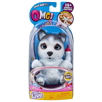 Little Live Pets OMG Husky em destaque para brincadeiras ternas