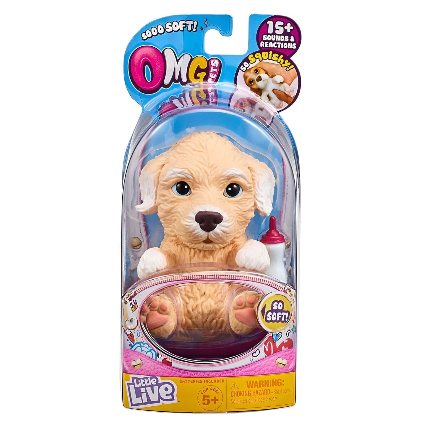 Little Live Pets OMG Poodle em destaque para brincadeiras delicadas