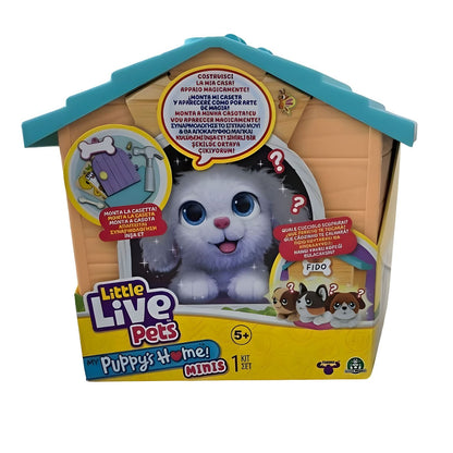 Little Live Pets Casa do Mini Cão Surpresa com casinha, acessórios de adoção e cão mistério