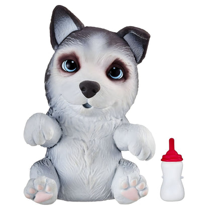 Detalhe do Little Live Pets OMG Husky cheio de imaginação