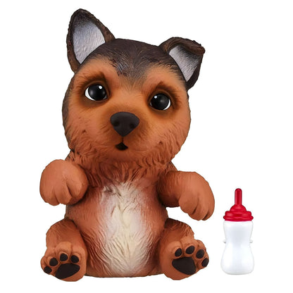 Detalhe do Little Live Pets OMG Pastor Alemão cheio de personalidade