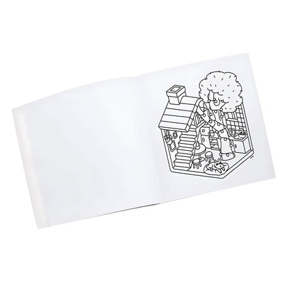 Livro de colorir Cozy Yummy da Omy com ilustração kawaii de tigela de noodles e páginas para colorir com desenhos fofos