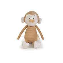 Macaco de pano Bigeye com expressão ternurenta para brincadeira afetiva