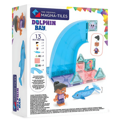 Magna-Tiles Baía do Golfinho com peças magnéticas e aventura junto ao oceano