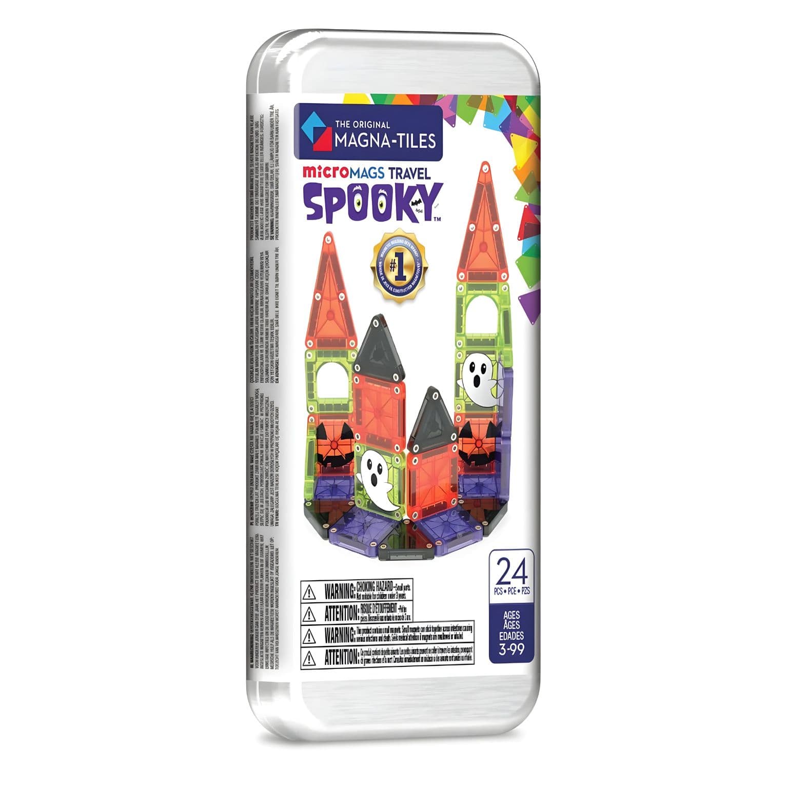 MAGNA-TILES Travel Spooky com casa assombrada e peças de Halloween