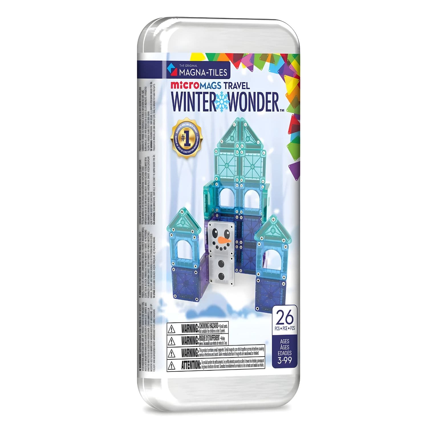 MAGNA-TILES Winter Travel com cenário de inverno em vista principal
