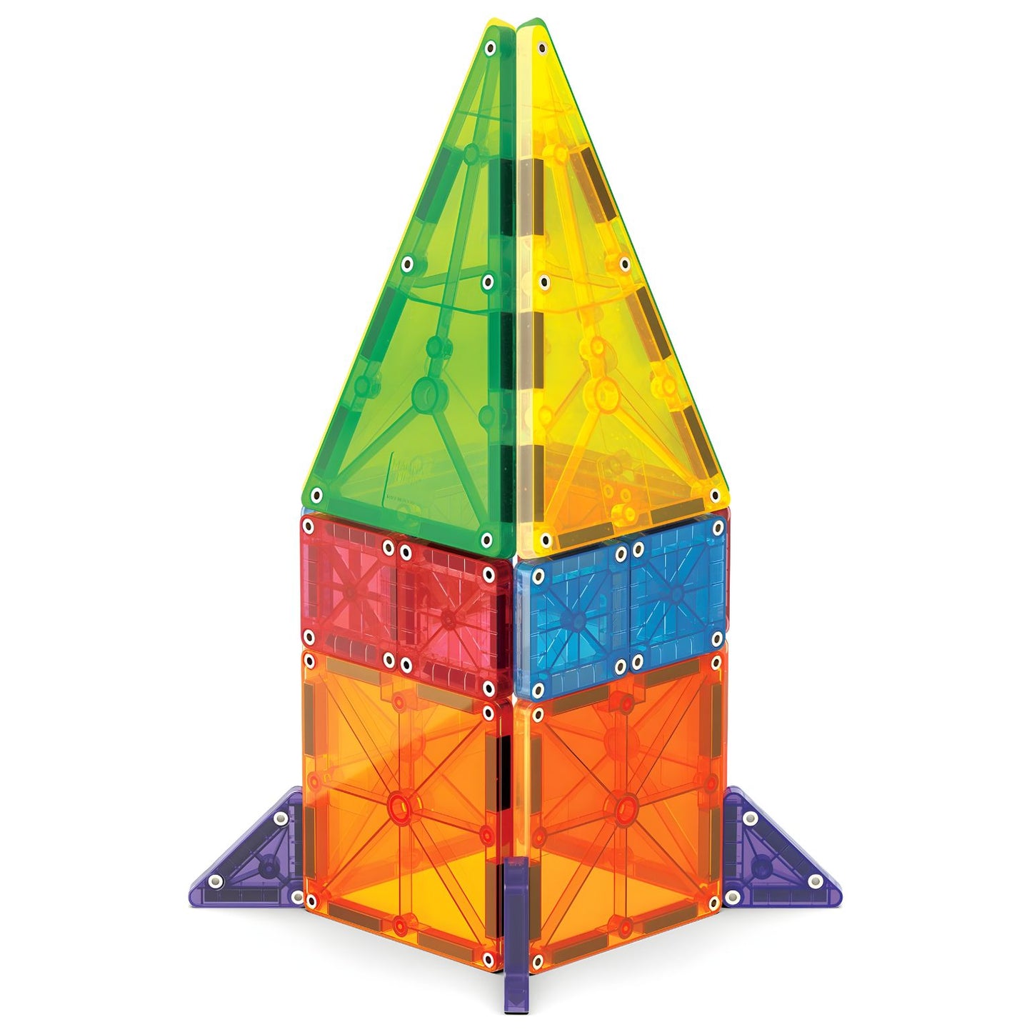 Magna-Tiles Combo + micromags blocos magnéticos coloridos em construção infantil