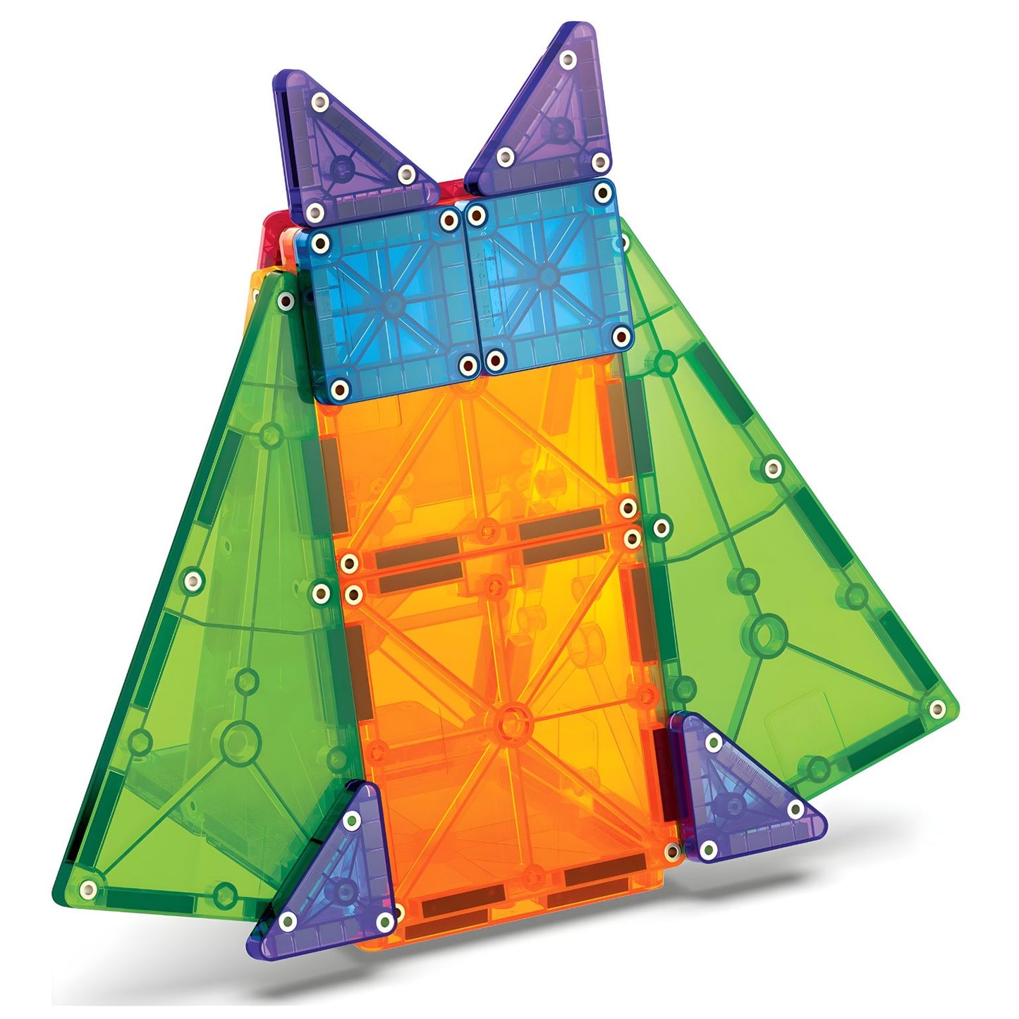 Magna-Tiles Combo + micromags blocos magnéticos coloridos em construção infantil