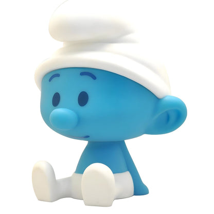 Mealheiro dos Smurfs Smurf 16 cm sentado, vista lateral